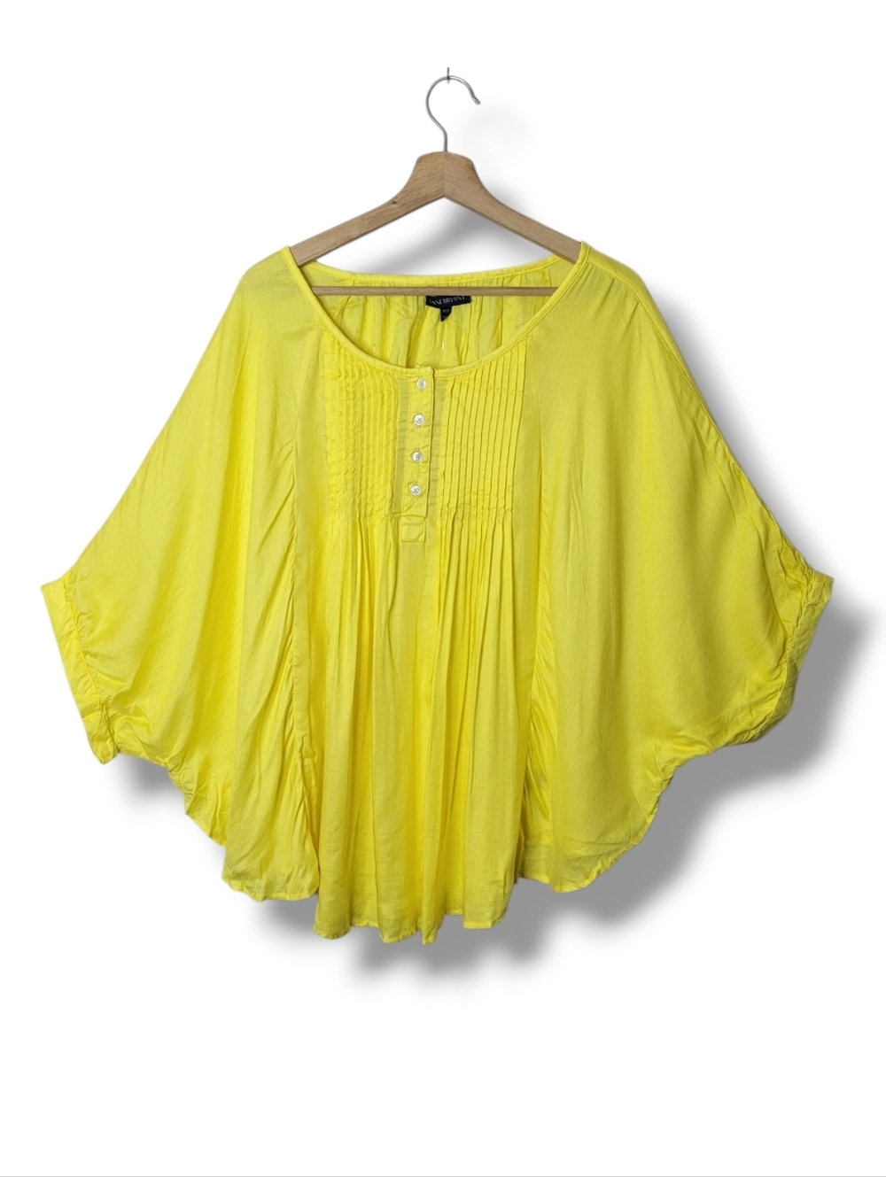 Lane Bryant Yellow Top Batwing Sleeves Size 18/20 NWT